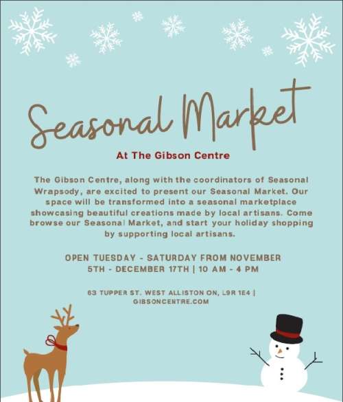 Seasonal Market at the Gibson Centre
